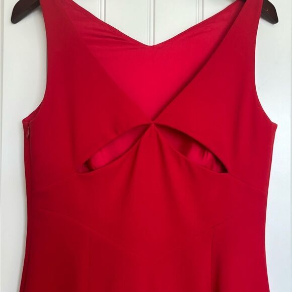 Tahari Vibrant Red Maxi Dress - Picture 3 of 7